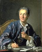 unknow artist Portrait of Denis Diderot oil painting on canvas